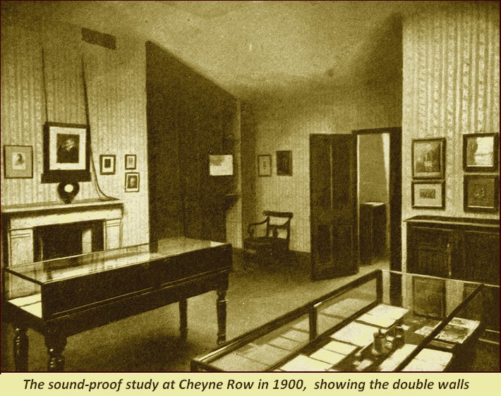 The sound-proof study at Cheyne Row in 1900