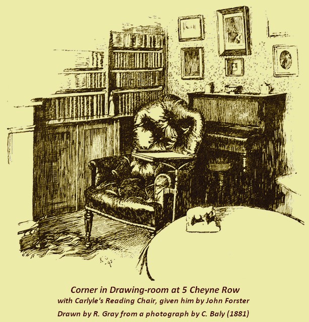 Corner in drawing-room at No. 5, Cheyne Row