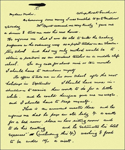 Undated Letter c. 1883, page 1.